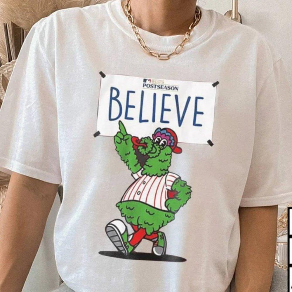 Philadelphia Believe Postseason 2023 Tshirt, Philadelphia Phillies White Shirt